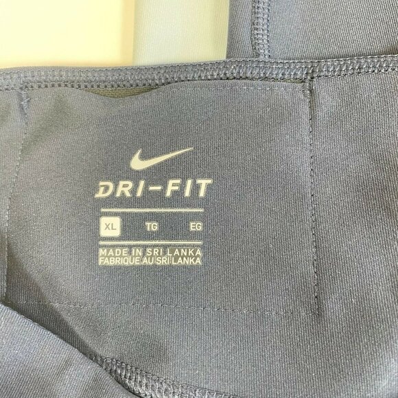 Nike Drifit Power Victory Run Training Crop Leggings Blue XL Stretch 933789 - Picture 6 of 11